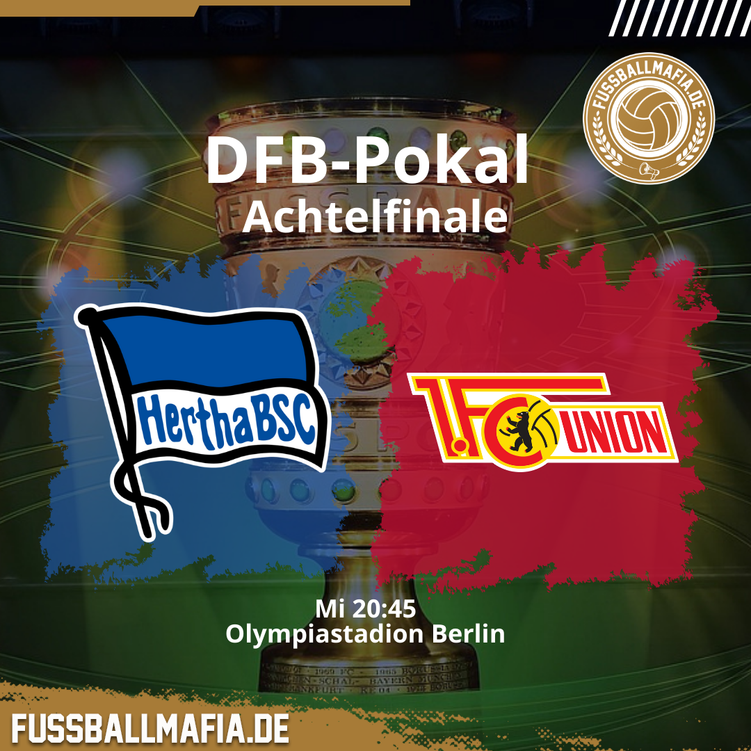 DFB-Pokal Achtelfinale Berliner Stadtderby live im Free-TV