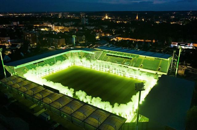 Pyro-Show zu 110 Jahren Sportpark Ronhof