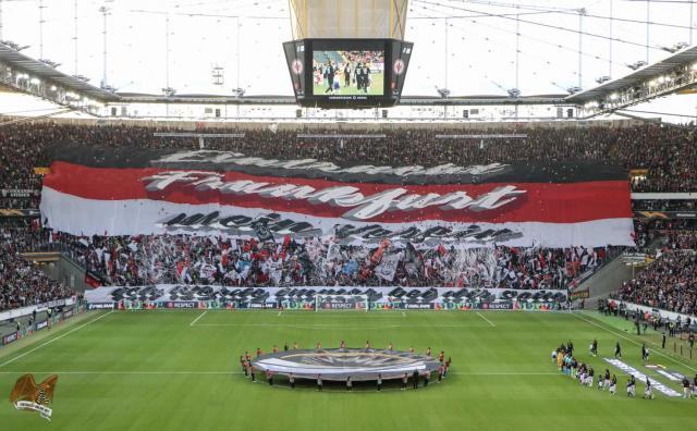 Frankfurt Choreo gegen Arsenal London