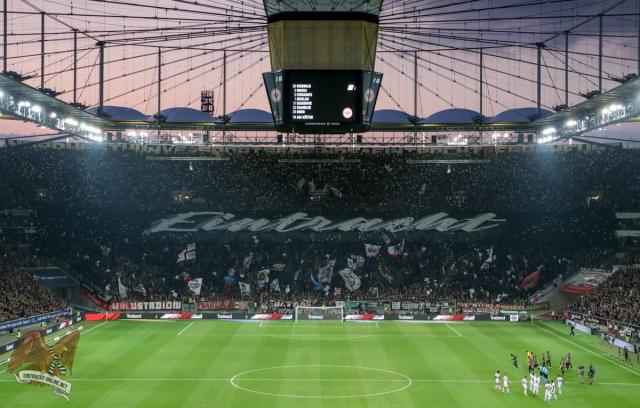 Frankfurt Choreo gegen Straßbourg