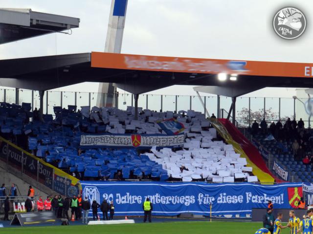 Meppen mit Auswärtschoreo in Braunschweig