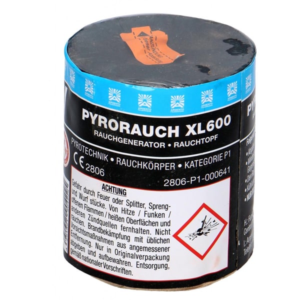 Schwarze Pyrotechnik Rauch