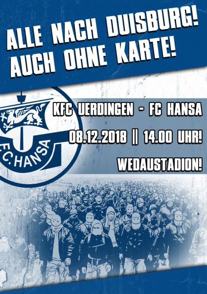 Alle nach Duisburg! - FC Hansa Rostock | Ankündigung