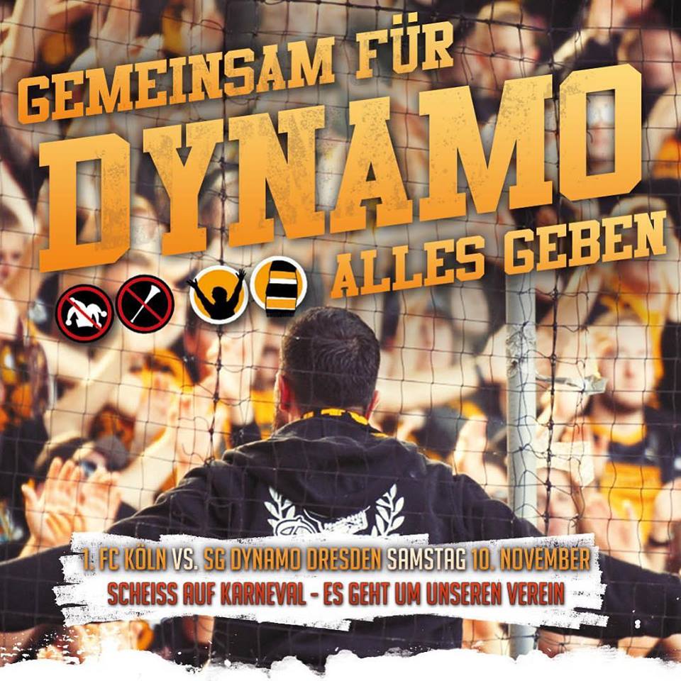 Dynamo Dresden: Scheiß auf Karneval - SG Dynamo Dresden e.V. | Ankündigung
