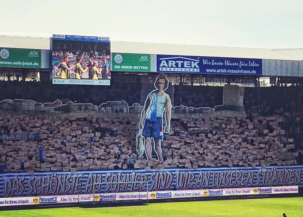 Hansa mit Choreo gegen Uerdingen! - FC Hansa Rostock | Choreo