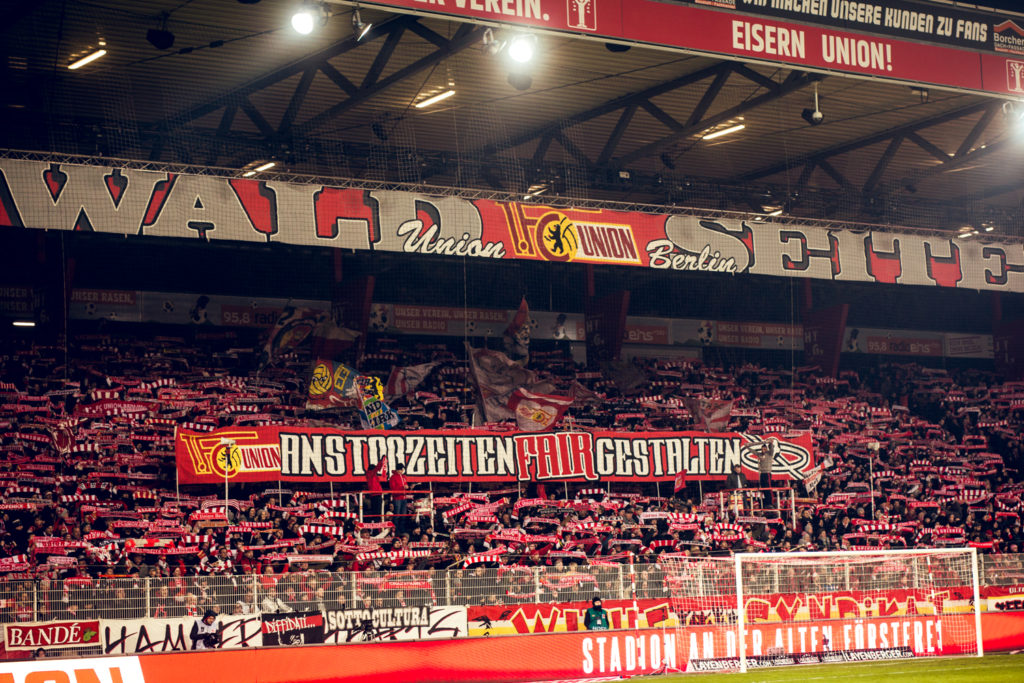 Anstoßzeiten FAIR gestalten! - 1. FC Union Berlin e.V. | Spruchband