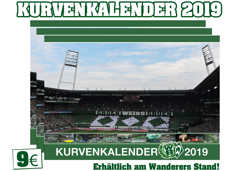 Kurvenkalender Werder Bremen! - Werder Bremen | Ankündigung