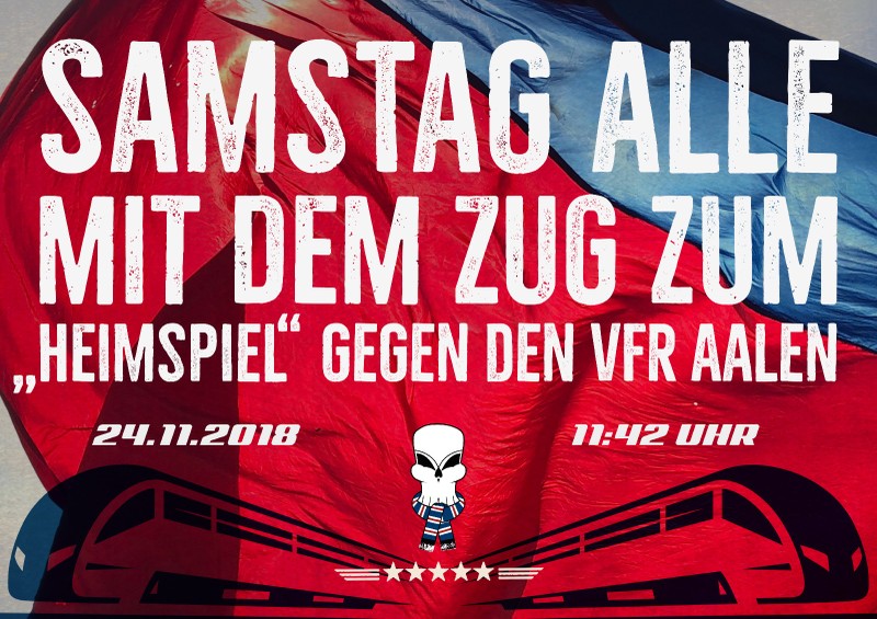 Alle mit dem Zug zum "Heimspiel" gegen den VfR Aalen - KFC Uerdingen | Ankündigung
