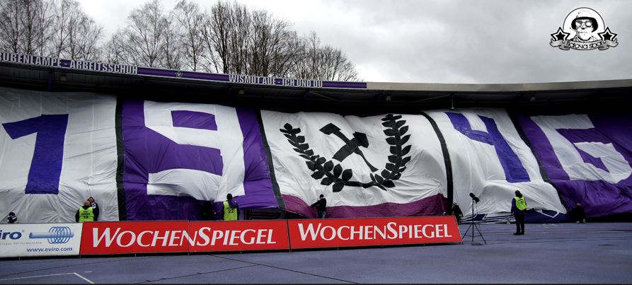 Erzgebirge Aue Choreo gegen 1860 München - FC Erzgebirge Aue e.V. | Choreo