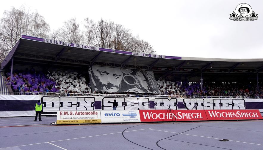 Erzgebirge Aue Choreo gegen Düsseldorf - FC Erzgebirge Aue e.V. | Choreo