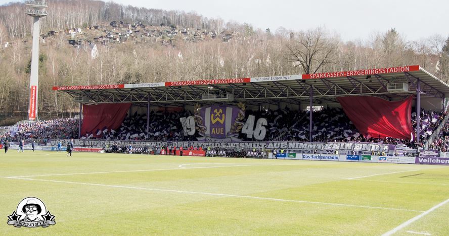 Erzgebirge Aue Choreo gegen Mainz II - FC Erzgebirge Aue e.V. | Choreo