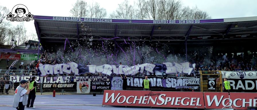 Erzgebirge Aue Choreo gegen St. Pauli - FC Erzgebirge Aue e.V. | Choreo