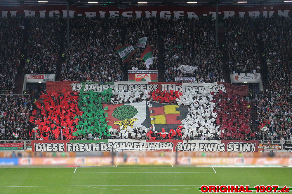 Augsburg Choreo gegen Stuttgart - FC Augsburg vs. FC Kickers Würzburg | Choreo