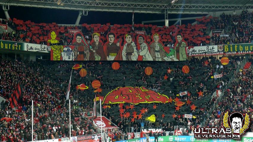 Leverkusen Choreo gegen Dortmund - Bayer 04 Leverkusen | Choreo