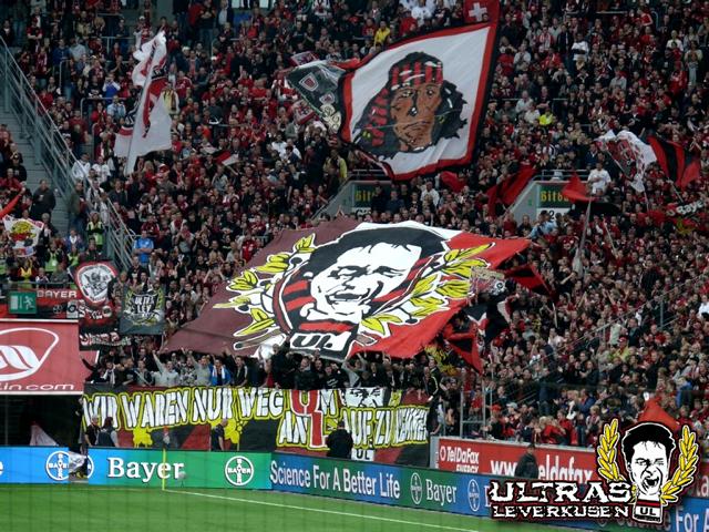 Leverkusen Choreo gegen Gladbach