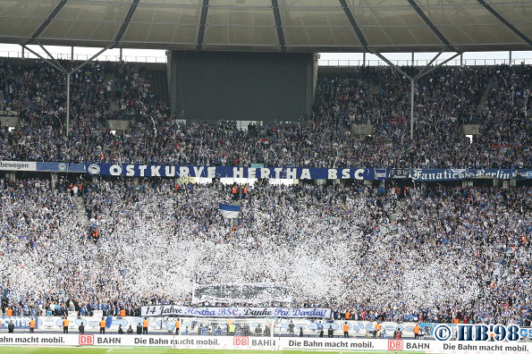 Hertha Choreo gegen Augsburg
