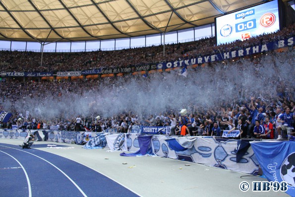 Hertha Choreo gegen Düsseldorf