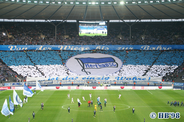 Hertha Choreo gegen Leverkusen