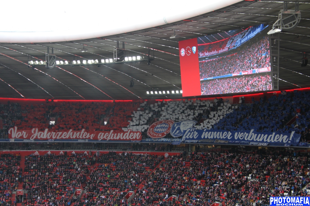 Bochum Choreo in München - VfL Bochum 1848 vs. Bayern München | Choreo