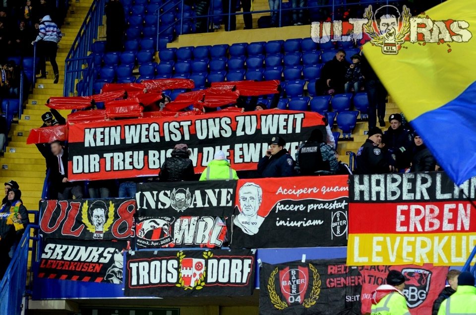 Leverkusen Choreo in Charkiw - Bayer 04 Leverkusen | Choreo