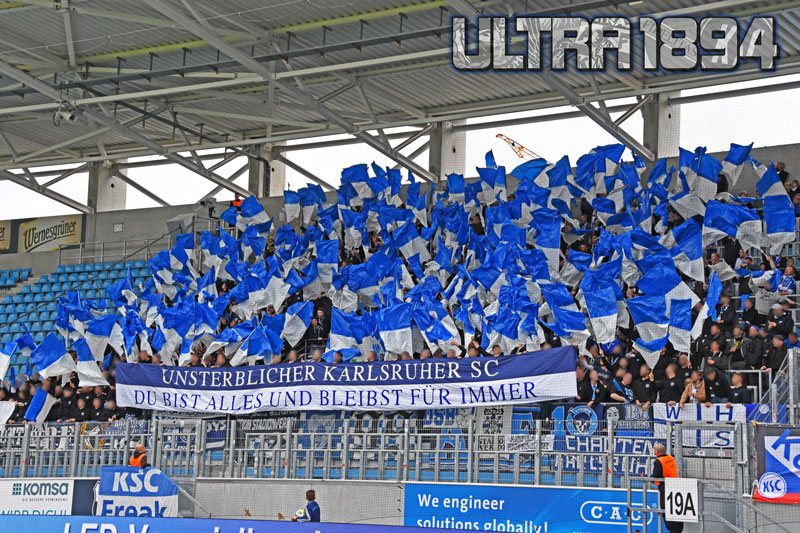 Karlsruhe Choreo in Chemnitz - Karlsruher SC | Choreo
