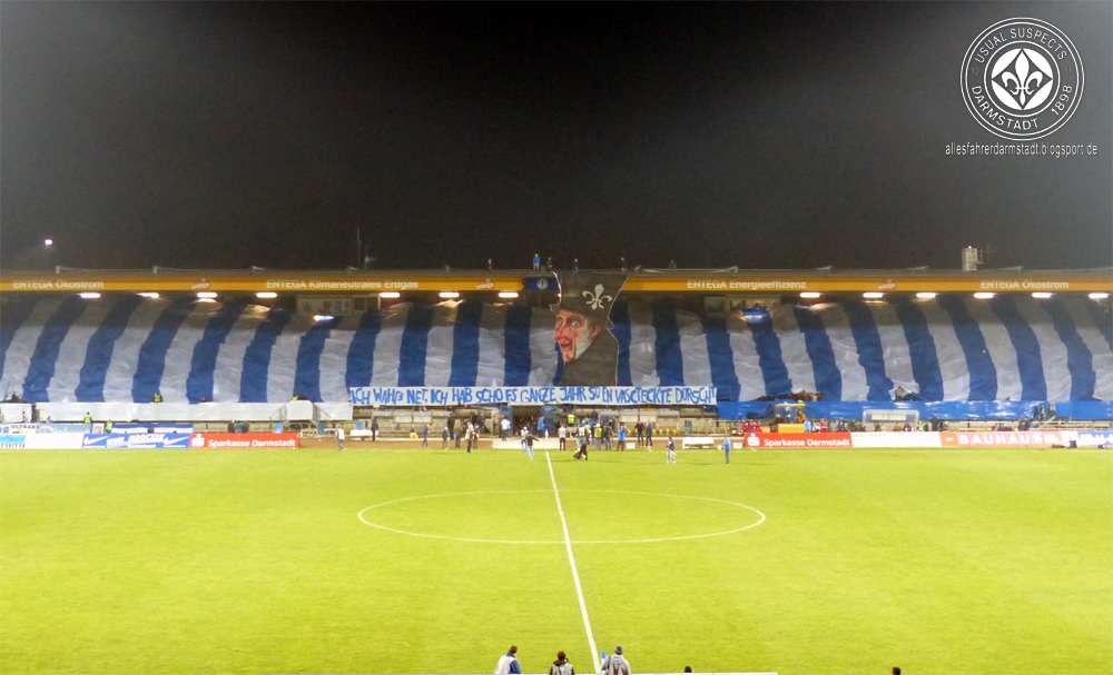 Darmstadt Choreo gegen Duisburg - SV Darmstadt 98 e.V. | Choreo