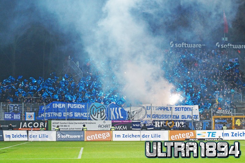 Karlsruhe Choreo in Darmstadt - Karlsruher SC | Choreo
