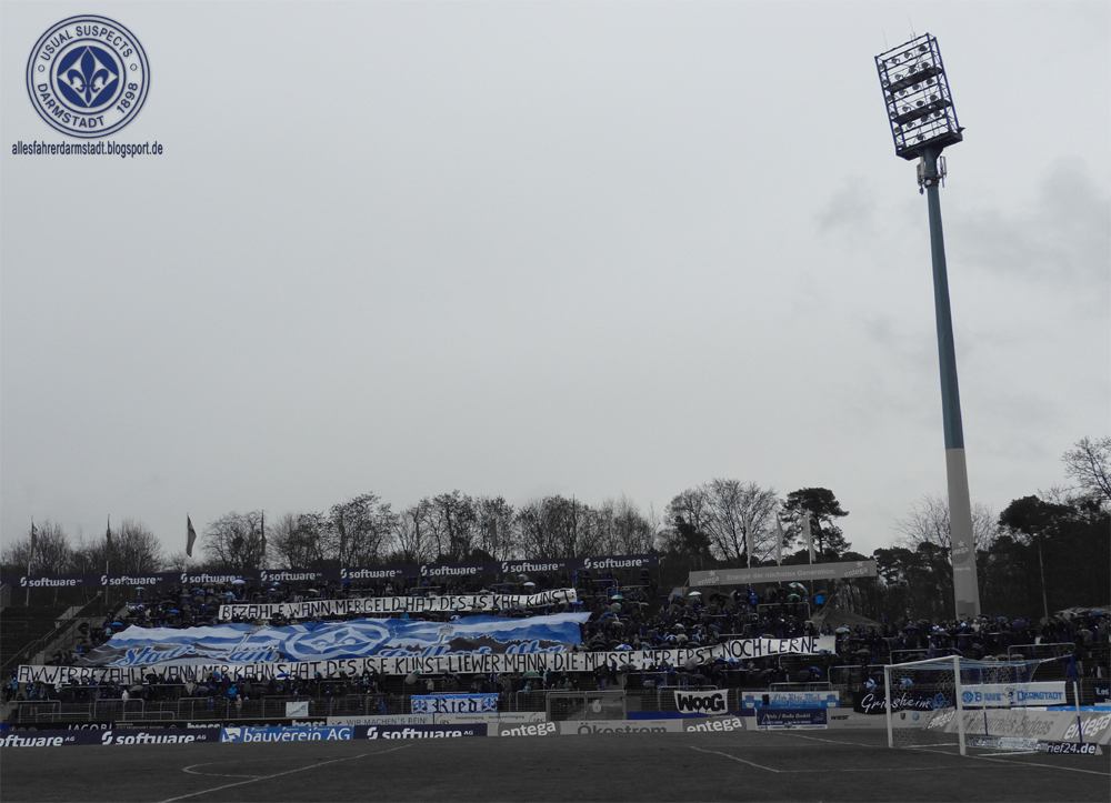 Darmstadt Choreo gegen Regensburg - SV Darmstadt 98 e.V. | Choreo