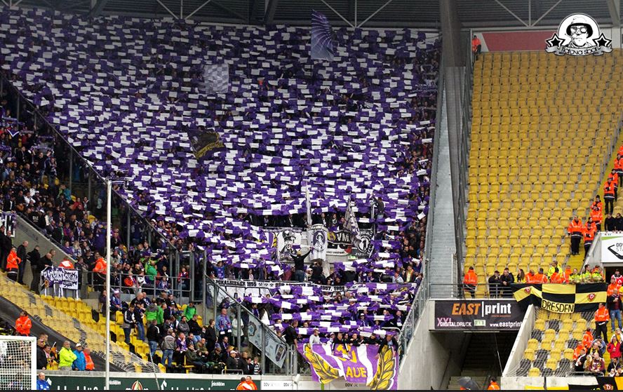 Erzgebirge Aue Choreo in Dresden - FC Erzgebirge Aue e.V. | Choreo