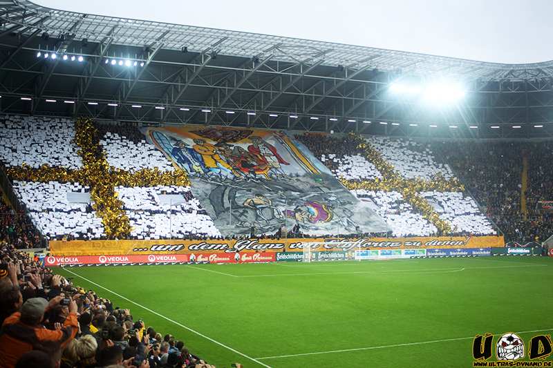 Dynamo Choreo gegen Aue - SG Dynamo Dresden e.V. | Choreo