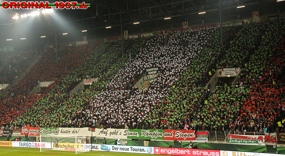 Augsburg Choreo gegen Dortmund - FC Augsburg | Choreo