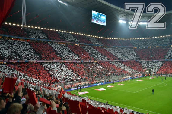 Bayern Choreo gegen Barcelona
