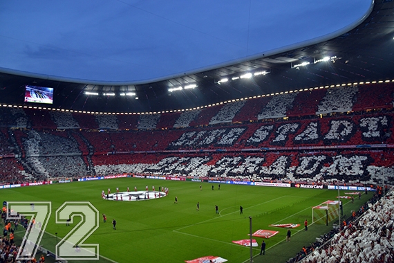 Bayern Choreo gegen Barcelona
