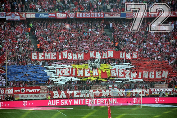 Bayern Choreo gegen Bremen