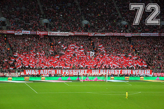 Bayern Choreo gegen Bremen
