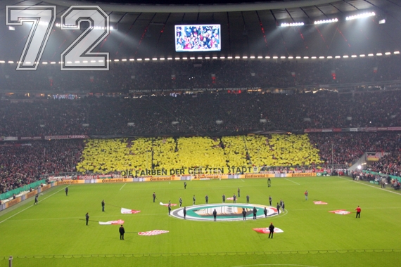 Bayern Choreo gegen Dortmund 