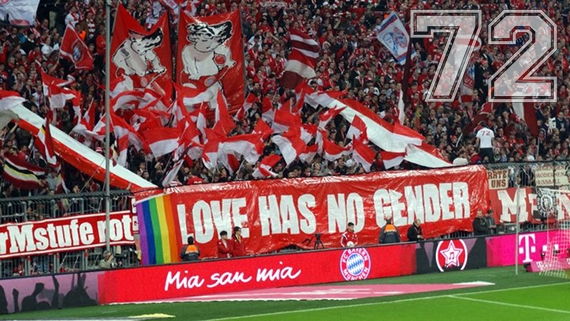 Bayern Choreo gegen Dortmund 