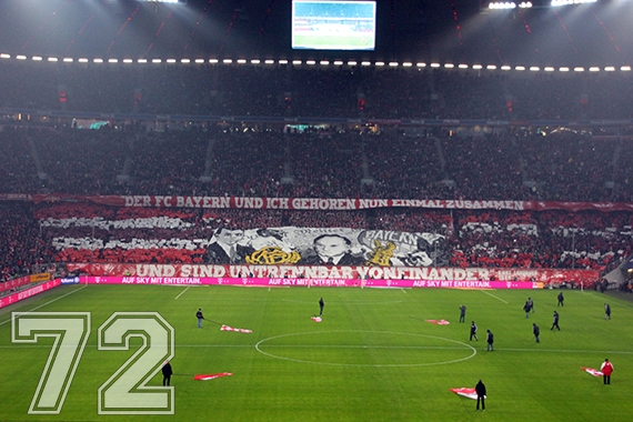 Bayern Choreo gegen Frankfurt