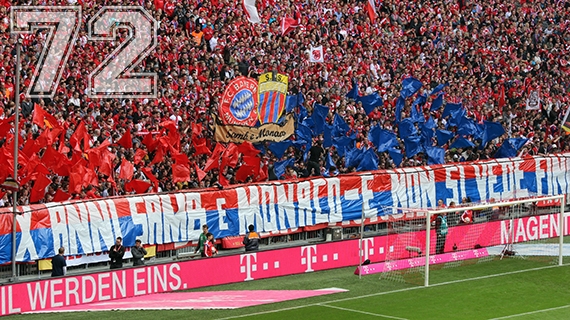 Bayern Choreo gegen Frankfurt