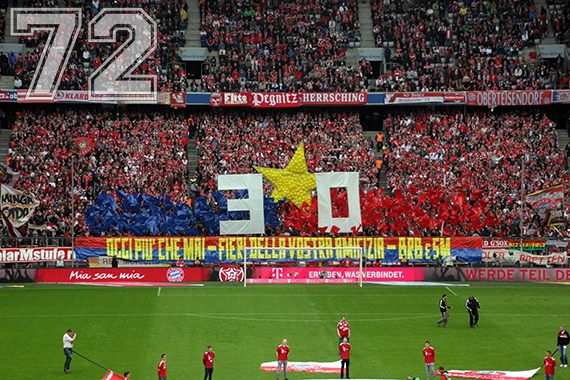 Bayern Choreo gegen Hannover