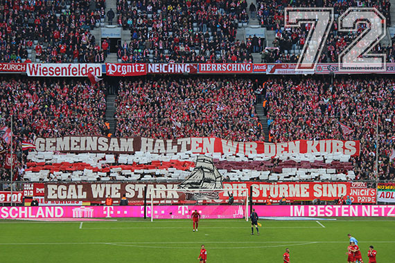 Bayern Choreo gegen Ingolstadt