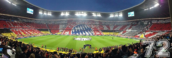 Bayern Choreo gegen Real Madrid