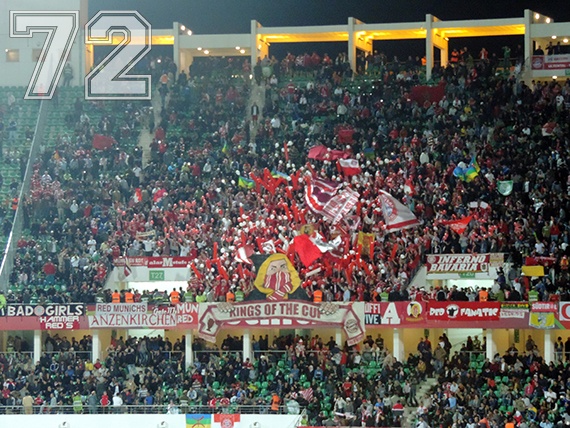 Bayern Choreo bei der Club-WM in Agadir gegen Guangzhou