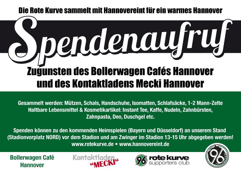 Hannover sammelt für einen guten Zweck! - Hannover 96 | Ankündigung