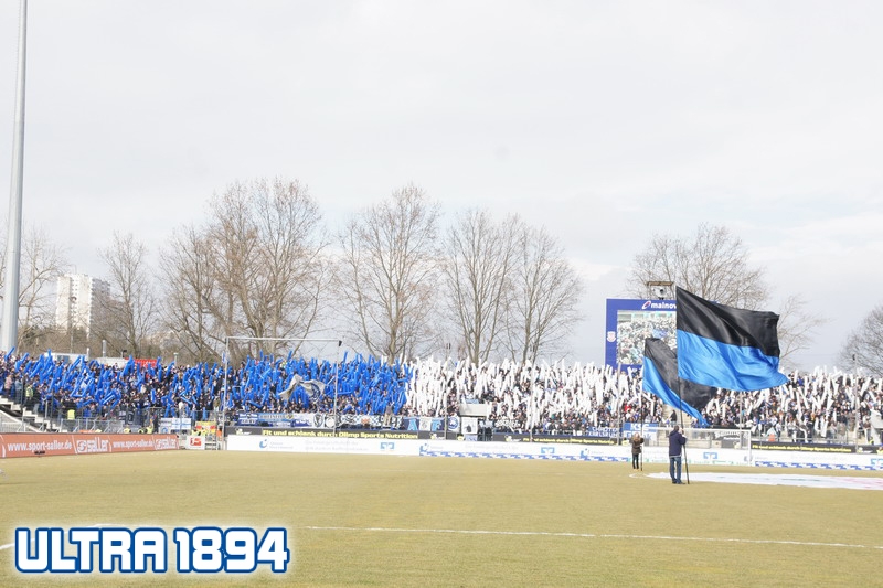 Karlsruhe Choreo beim FSV Frankfurt - Karlsruher SC | Choreo