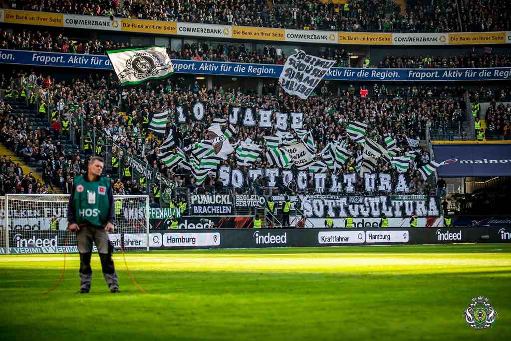 Gladbach Choreo in Frankfurt - Borussia Mönchengladbach | Choreo