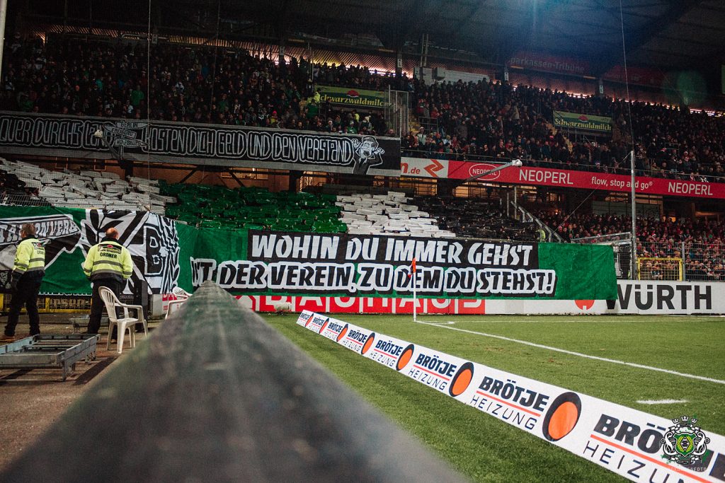 Gladbach Choreo in Freiburg - Borussia Mönchengladbach | Choreo