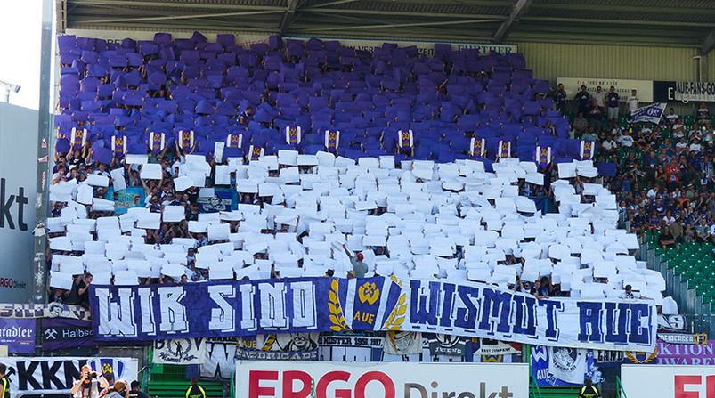 Erzgebirge Aue Choreo in Fürth - FC Erzgebirge Aue e.V. | Choreo