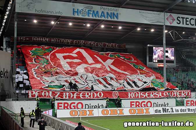 Kaiserslautern Choreo in Fürth - 1. FC Kaiserslautern | Choreo