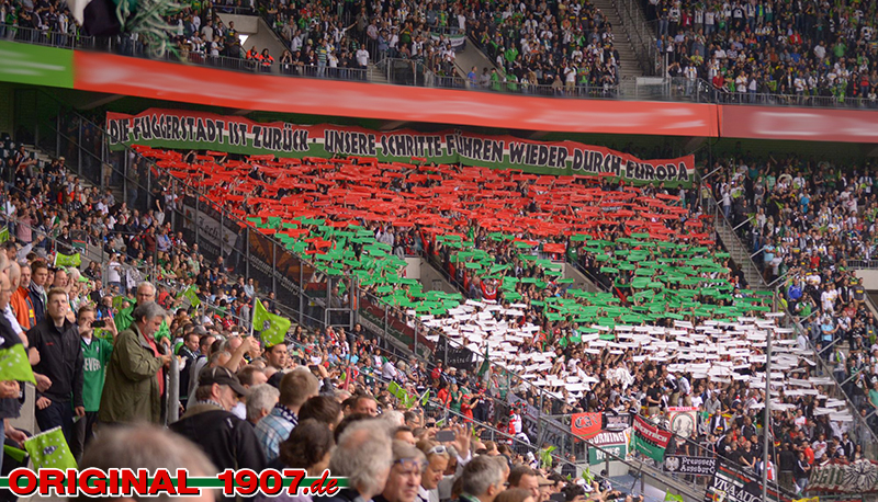 Augsburg Choreo in Gladbach - FC Augsburg | Choreo